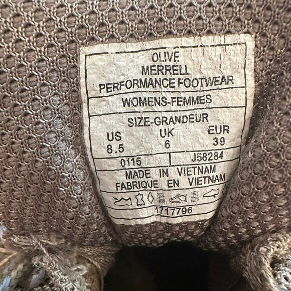 Merrell Women's Siren Sport Q2 Hiking Olive Shoes 8.5 - Picture 7 of 7